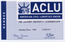 aclu membership card